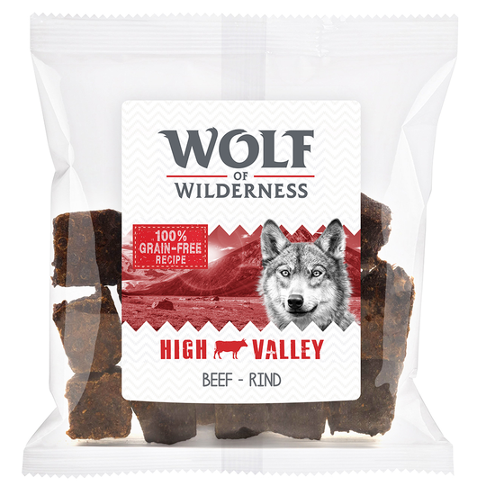 Wolf of Wilderness - Wild Bites Snacks 180 g - High Valley - Beef