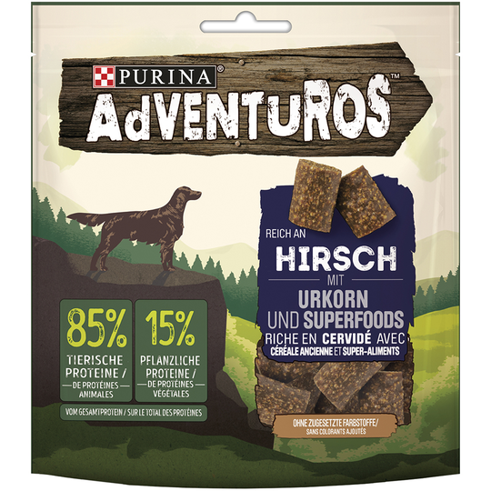 AdVENTuROS Rich in Deer & Ancient Grains - 12 x 90 g