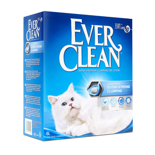 Ever Clean® Extra Strong Clumping - Unscented kattsand - 6 l