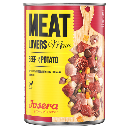 Josera Meatlovers Menü 6 x 800 g - Nötkött & potatis