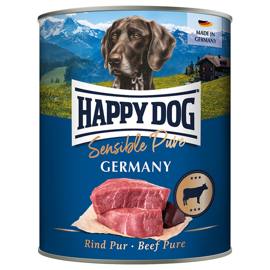 Happy Dog Sensible Pure 6 x 800 g - Germany (nötkött pur)