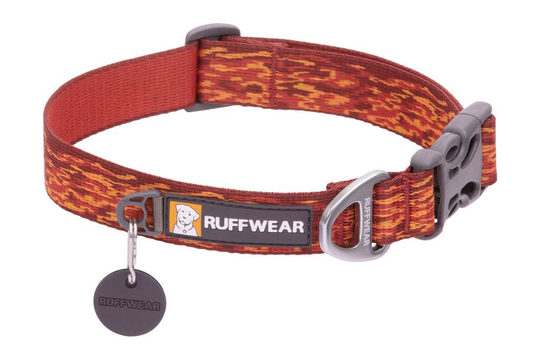 Ruffwear - Flat Out Collar Hundhalsband - Ember Distortion (M = 36-51 cm)