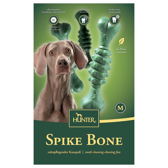HUNTER Spike Bone tuggodis storlek M - 6 x 68 g (24 st)