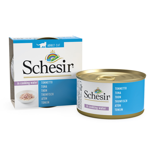 Ekonomipack: Schesir Natural med ris 24 x 85 g - Tonfisk