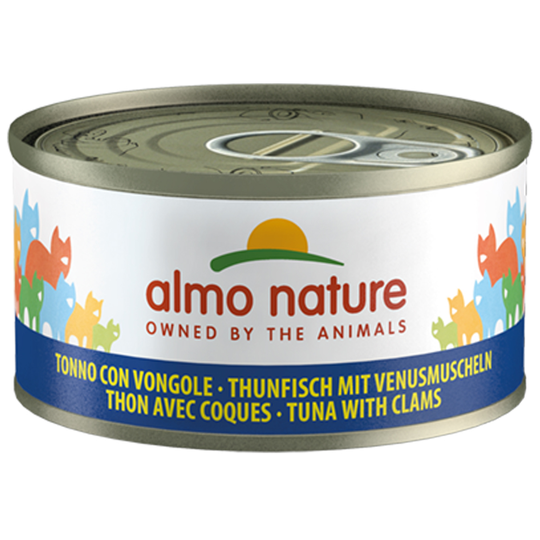 Ekonomipack: Almo Nature 24 x 70 g - Tonfisk & venusmusslor