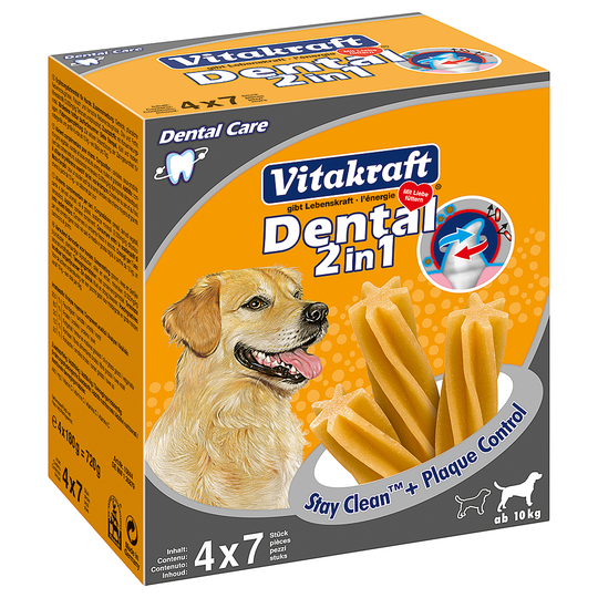 Vitakraft Dental 3in1 Medium Multipack - 4 x 180 g