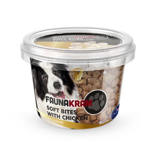 Faunakram Soft Bites med kyckling 200g