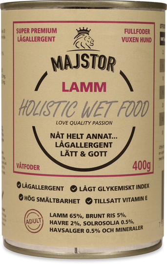 Lamm & Ris Våtfoder Hund - 6 x 400 g
