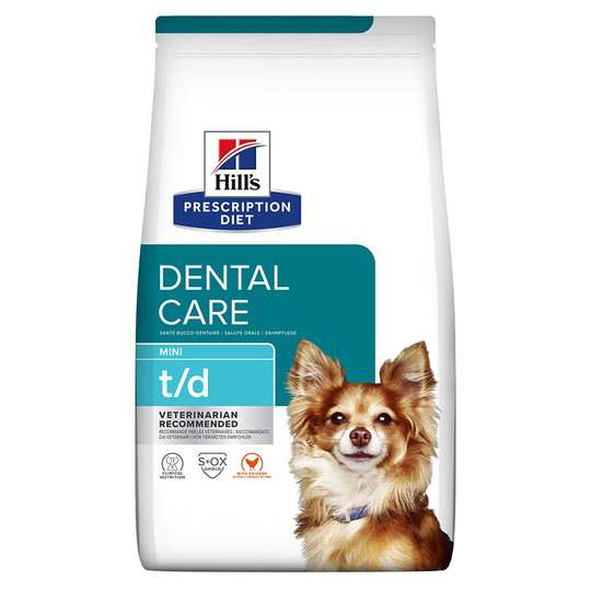 Hill's Prescription Diet t/d Mini Dental Care Chicken hundfoder - Ekonomipack: 3 x 3 kg