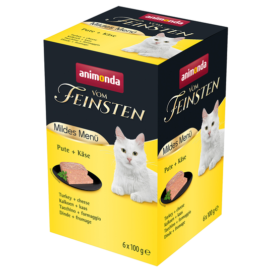 Ekonomipack: Animonda vom Feinsten Mild Menu Adult 36 x 100 g - Kalkon & ost