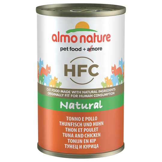 Ekonomipack: Almo Nature HFC 24 x 140 g - Tonfisk & kyckling