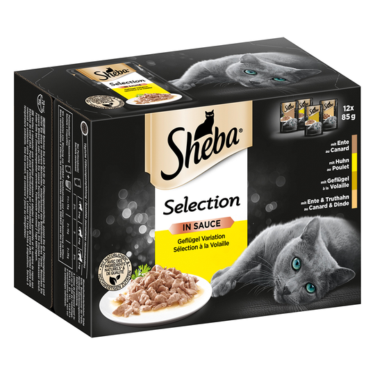 Ekonomipack: Sheba 144 x 85 g portionspåse - Selection in Sauce Fjäderfä