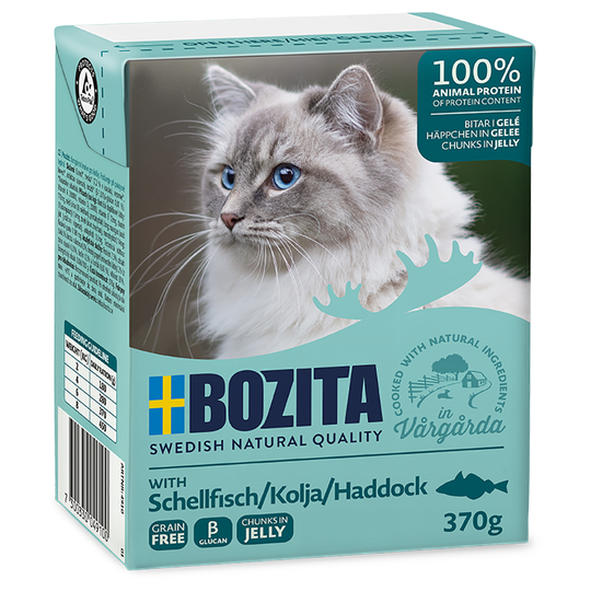 Ekonomipack: 24 x 370 g Bozita bitar i gelé Kolja