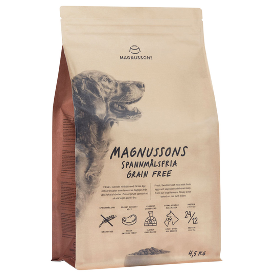 MAGNUSSONS Grain Free hundfoder - 4,5 kg
