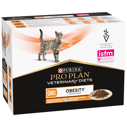 Purina Pro Plan Veterinary Diets Feline OM ST/OX - Obesity Management - Ekonomipack: 20 x 85 g