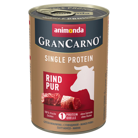 Animonda GranCarno Adult Single Protein 24 x 400 g - Nötkött Pur