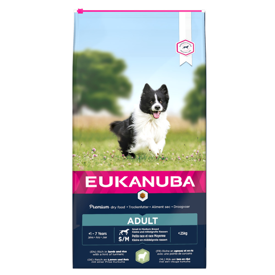Eukanuba Adult Small & Medium Breed Lamb & Rice 12 kg