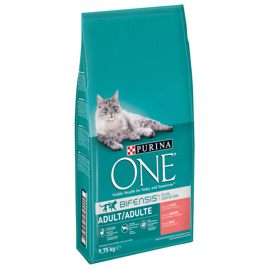 Purina ONE Adult Lax & fullkorn 9,75 kg