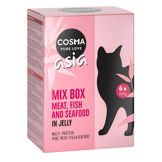 Ekonomipack: Cosma Asia portionspåsar 48 x 100 g Blandpack 6 sorter