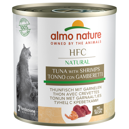 Ekonomipack: Almo Nature HFC 24 x 280 g - Tonfisk & räkor