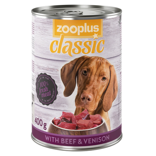 zooplus Classic Vilt & nötkött - 6 x 400 g