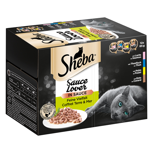 Ekonomipack: Sheba 144 x 85 g portionsform - Sauce Lover