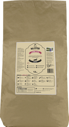 Lamm & Ris Adult Hundfoder - 12 kg