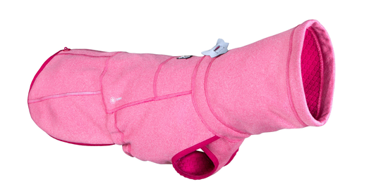 Hurtta Razzle-Dazzle Midlayer Vändbar Hundjacka Beetroot - Rosa (50 cm)