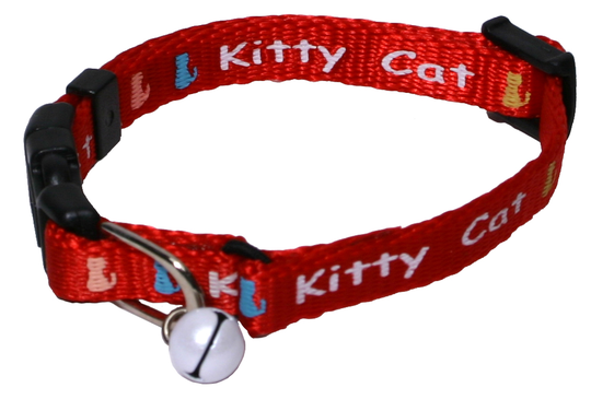 Gibbon Katthalsband Kitty - Röd