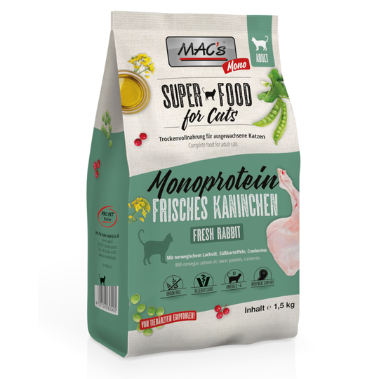 MAC's blandpack torrfoder + våtfoder - Adult Monoprotein Kanin