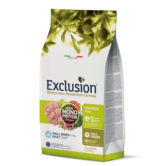 Exclusion Mediterraneo Adult Small med kyckling 7 kg