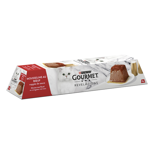 4 x 57 g Gourmet Revelations Mousse - Nötkött