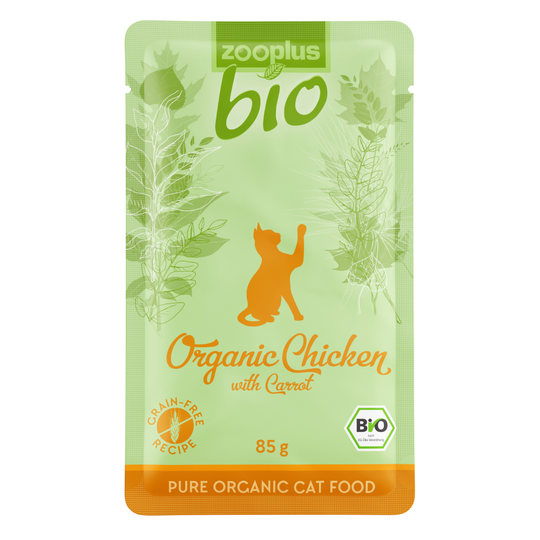 Ekonomipack: zooplus Bio 24 x 85 g - Eko-kyckling med eko-morötter