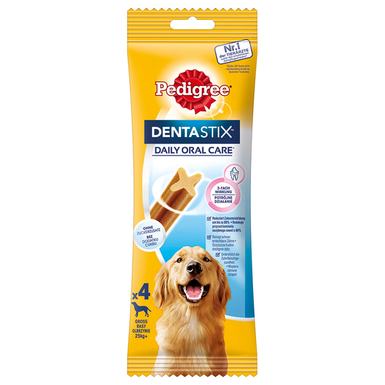 1 + 1 på köpet! 2 x Pedigree Dentastix Daily Oral Care tuggsnacks - Large (>25 kg), 8 st (308 g)