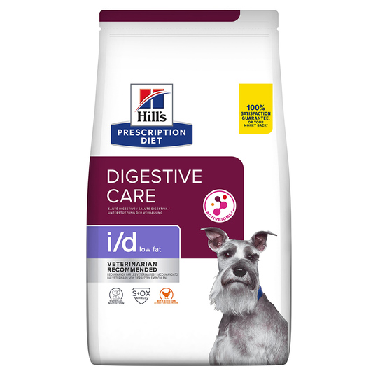 Hill's Prescription Diet i/d Low Fat Digestive Care Chicken hundfoder - 12 kg