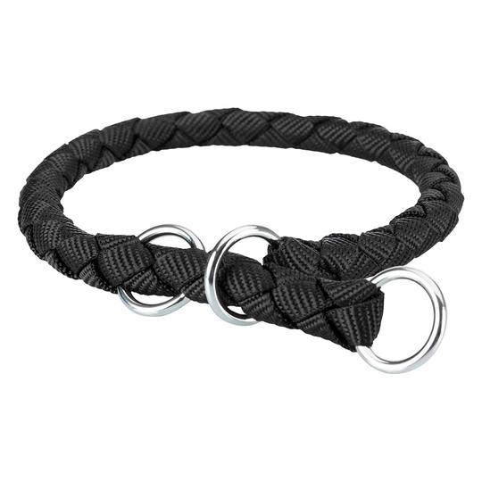 Trixie Cavo Pull Stop halsband svart - Stl. L: 47-55 cm halsomfång, ø 18 mm