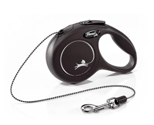Flexi Katt Mini - 3m, max 8 kg - Svart