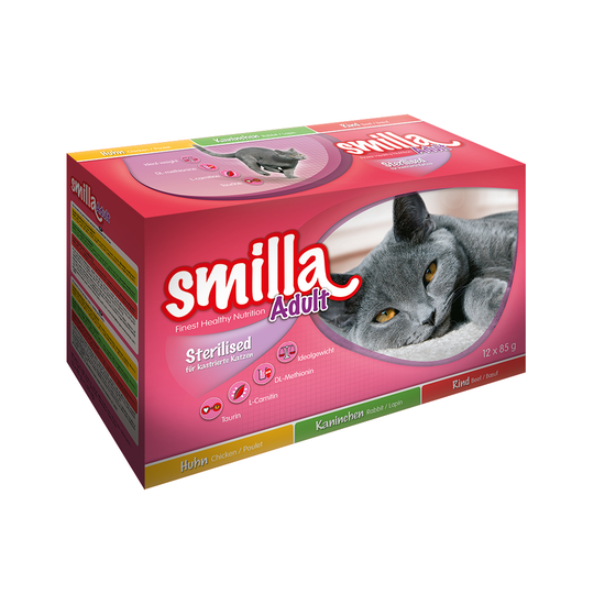Smilla Sterilised Mixpack portionspåsar - 12 x 85 g
