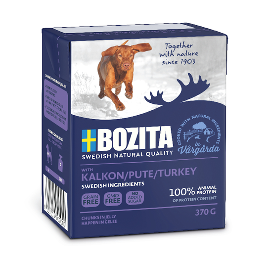 12 x 370 g Bozita bitar i gelé till sparpris! - Kalkon