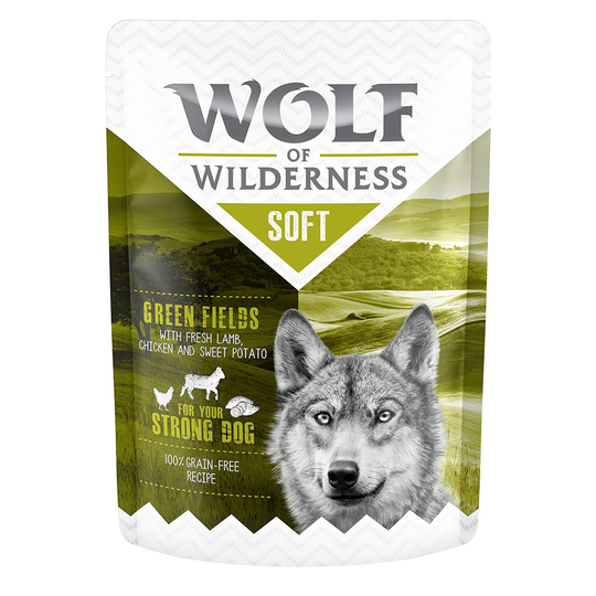 Wolf of Wilderness "Soft & Strong" 6 x 300 g - Leafy Willows - Chicken & Veal