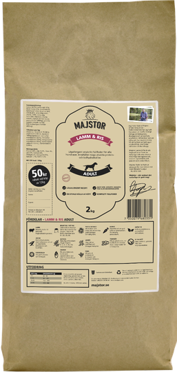 Lamm & Ris Adult Hundfoder - 2 kg