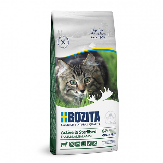 Bozita Active & Sterilised Grain Free Lamb (2 kg)