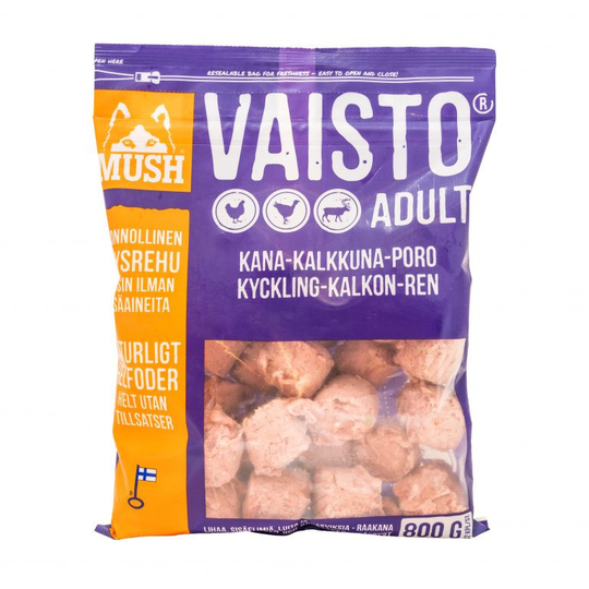 Vaisto® Köttbullar Kyckling-Kalkon-Ren - 8 st x 800 g
