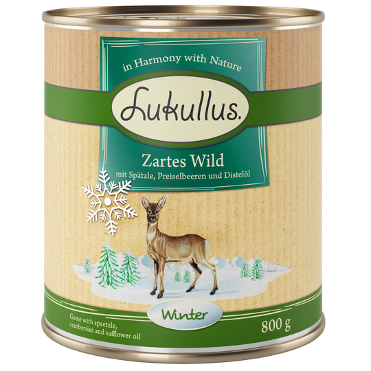 Lukullus Vintermeny med mört viltkött - Ekonomipack: 24 x 800 g