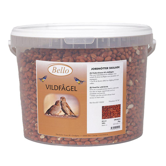 Skalade Jordnötter till Vildfåglar - 5 kg