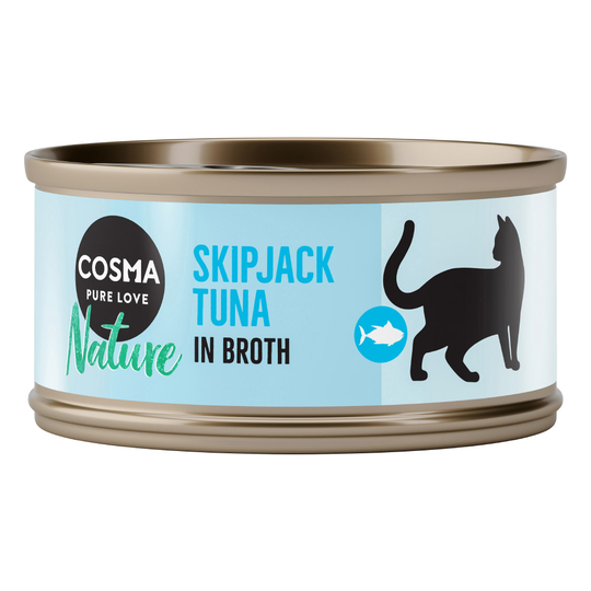 Ekonomipack: Cosma Nature 48 x 70 g Skipjack tonfisk