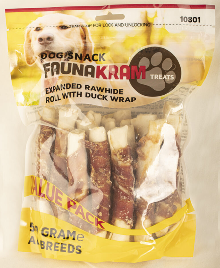 Faunakram Crunchy Tuggrulle med Anka - Storpack