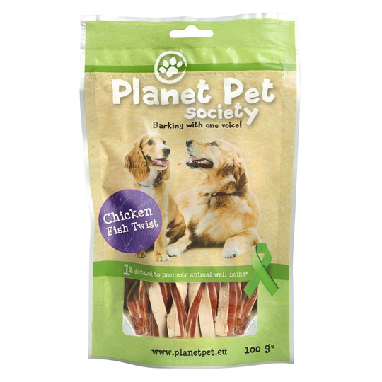 Planet Pet Society Twist Chicken & Fish 100 g