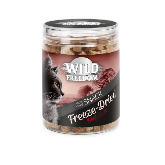 Extra lågt prova-på-pris! Wild Freedom Freeze-Dried Snacks kattgodis - Nötlever 60 g