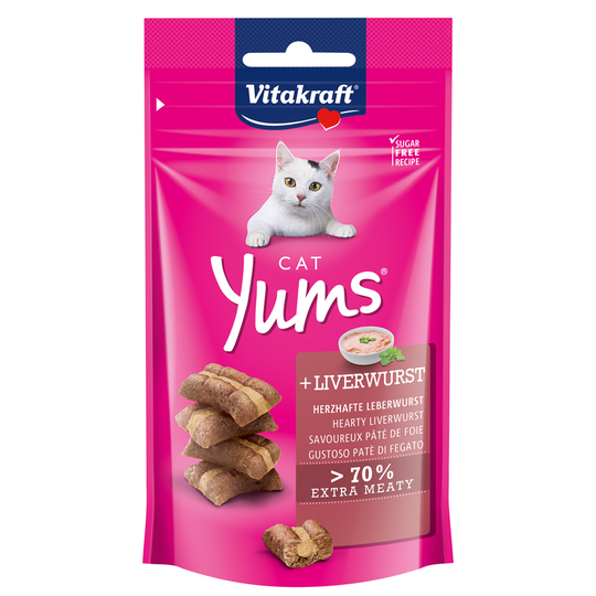 Vitakraft Cat Yums - Ekonomipack: 3 x 40 g Leverpastej